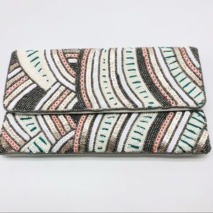 Boho Handmade Beaded Clutch or Crossbody Bag